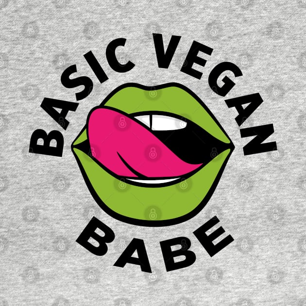 Vegan Babe T-Shirt Vegetarian Food T-Shirt by maximfox